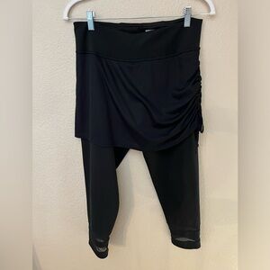 Inphorm Black Tennis Overskirt with Leggings